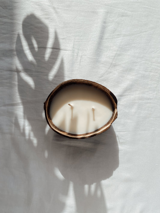 BEACH BUM COCONUT SHELL CANDLES